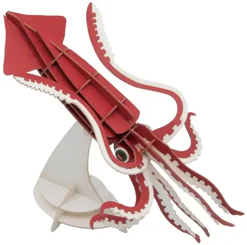 3D Paper Model Squid