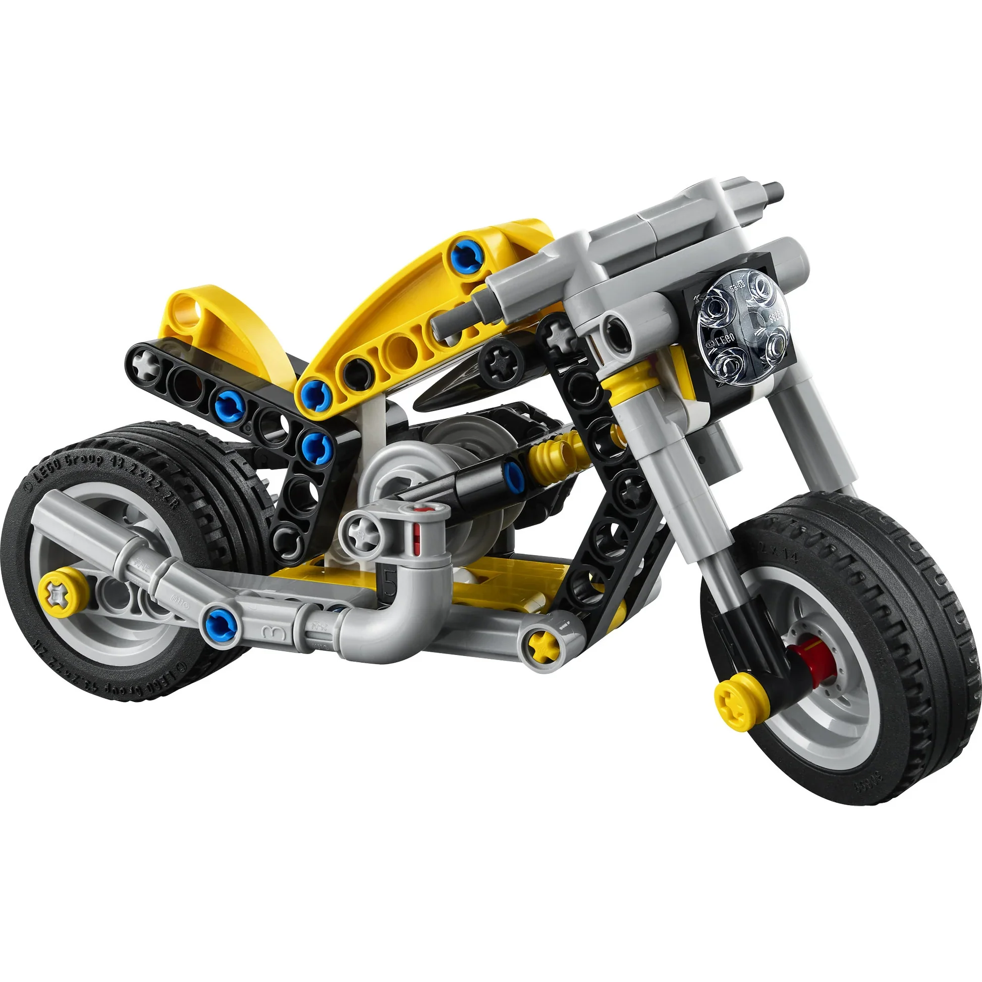 Lego Tech Yellow Motorcycle 42225 - Image 3