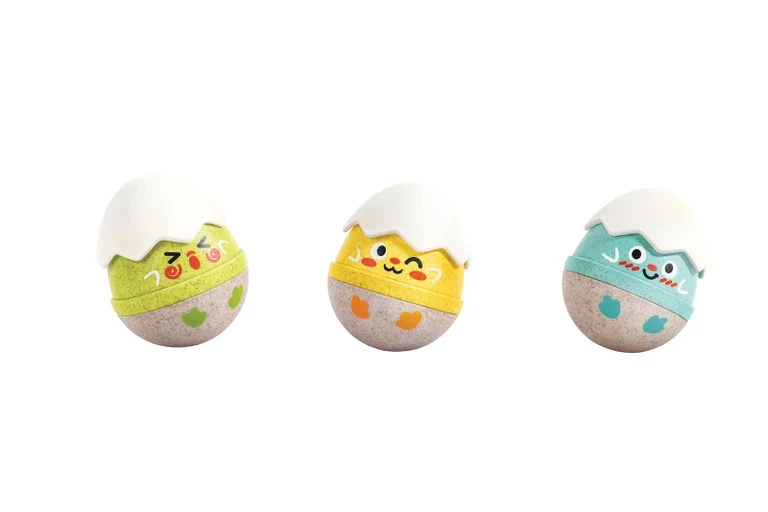 Hape Happy Hatching Wobble Rattles - Image 2