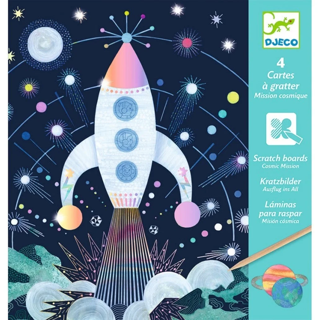 Djeco Scratch Cards Cosmic