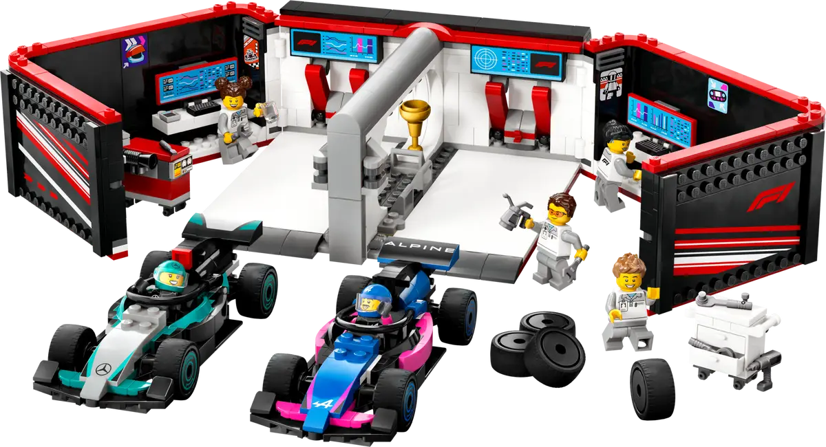 Lego City F1 Garage & Mercedes AMG 60444 - Image 2