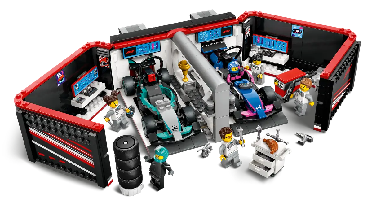 Lego City F1 Garage & Mercedes AMG 60444 - Image 3