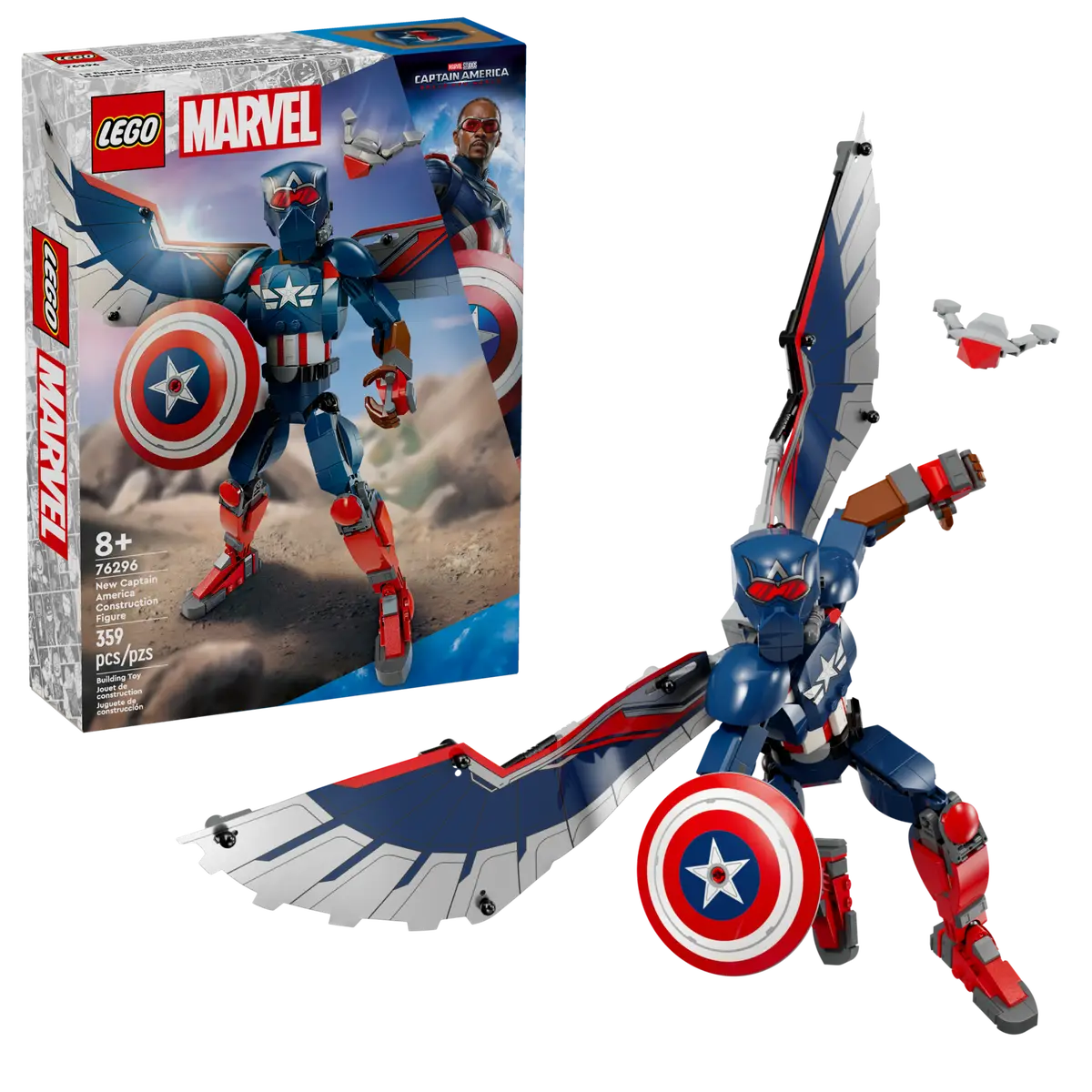 Lego SH New Captain America Figure 76296