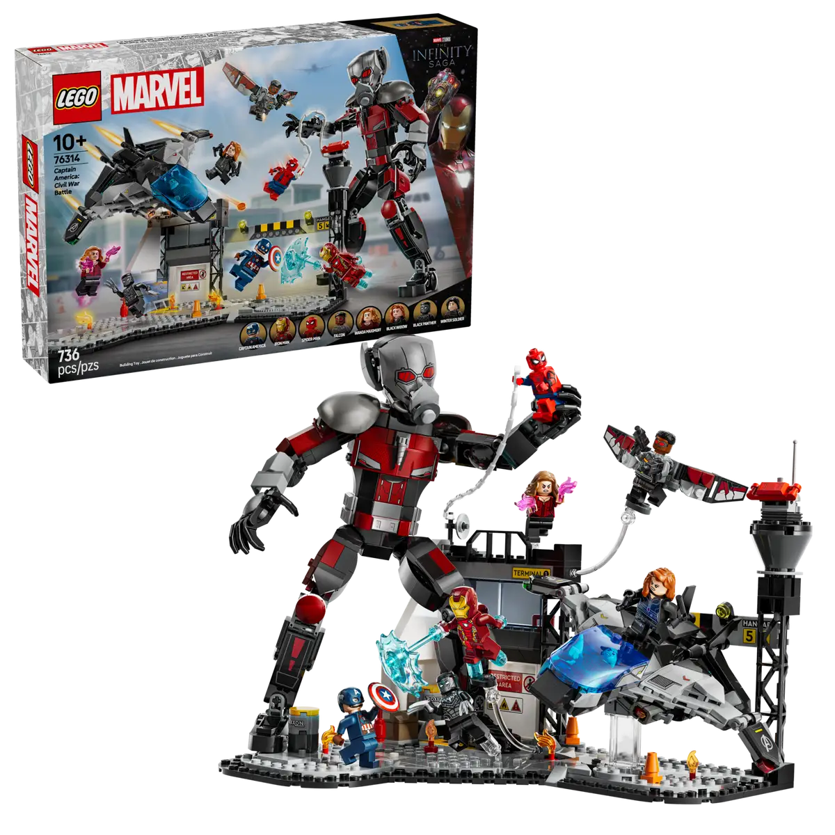 Lego SH Captain America Civil War Battle 76314