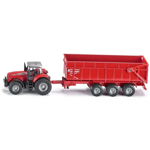 Siku Massey Ferguson 8480 with Trailer 1:87 1844 - Image 2