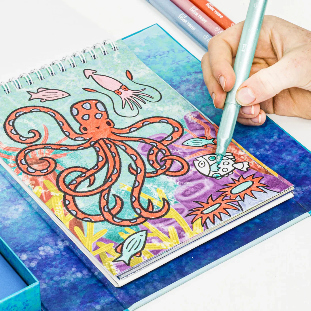TT Shimmer Colouring Set - Sea Life - Image 2